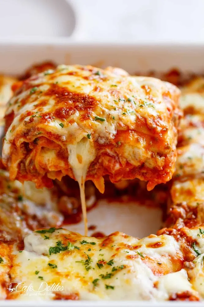 Lasagna w Meat Sauce